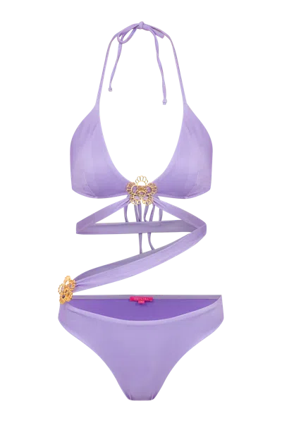 De Clara Begonia Iconic Swimsuit In Multi