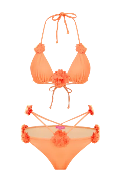 De Clara Flower Tulip Bikini Set In Multi