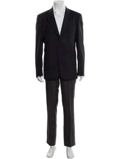 Pre-owned De Fursac Virgin Wool Blazer In Blue