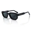 De-gamme Malta - Bold Geometric Frame Rectangle Polarized Sunglasses