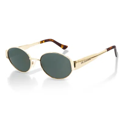 De-gamme Monaco - Oval Polarized Uv Protection Sunglasses In Gold