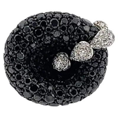 Pre-owned De Grisogono 18ct White Gold Black & White Diamond Ring � Ref. B2603