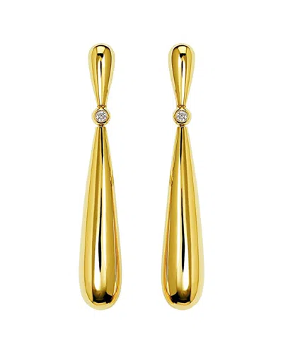DE GRISOGONO DE GRISOGONO 18K 0.15 CT. TW. DIAMOND GOCCE DROP EARRINGS (AUTHENTIC PRE-  OWNED)