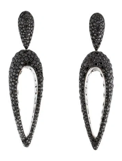 Pre-owned De Grisogono 18k 13.13ctw Diamond Polina Drop Earrings In Multi