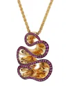 De Grisogono 18k 2.00 Ct. Tw. Pink Sapphire Zigana Necklace (authentic Pre- Owned)