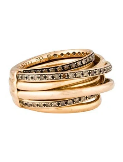 Pre-owned De Grisogono 18k Diamond Allegra Band In Multi