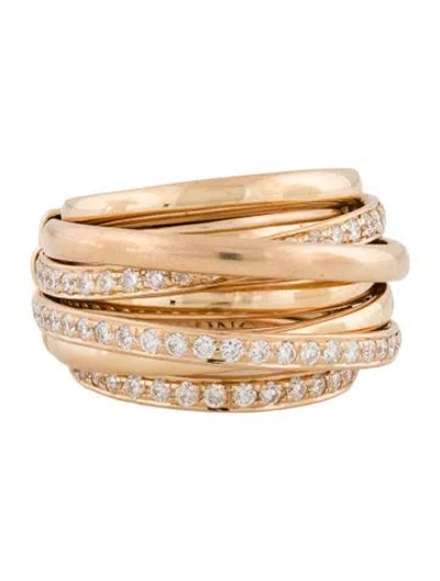 Pre-owned De Grisogono 18k Diamond Allegra Band In Multi