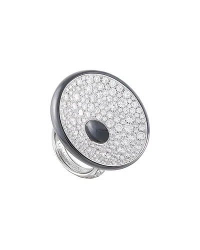 De Grisogono 18k Onyx Ring (authentic Pre-loved) In Silver