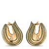 De Grisogono 18k Rose Gold Emerald Earrings De04-080425 In Gold