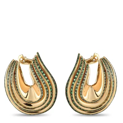 De Grisogono 18k Rose Gold Emerald Earrings De04-080425