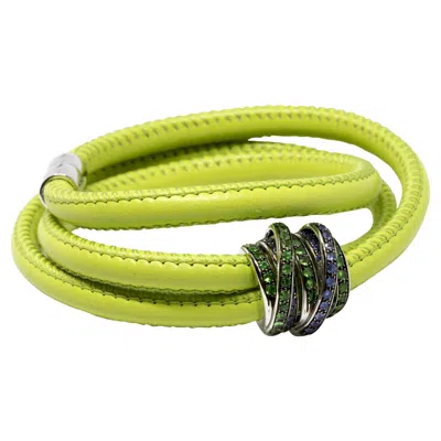Pre-owned De Grisogono 18-karat Gold And Allegra Bracelet Parrot In Multi