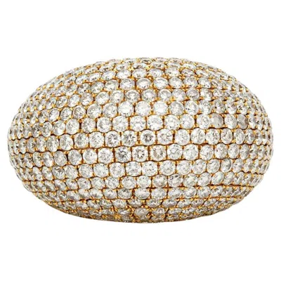 Pre-owned De Grisogono 8.01 Carat Diamond Bombe Ring In Multi