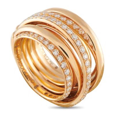 De Grisogono Allegra 18k Rose Gold 2.05ct Diamond Ring Dg07-040826 In Silver