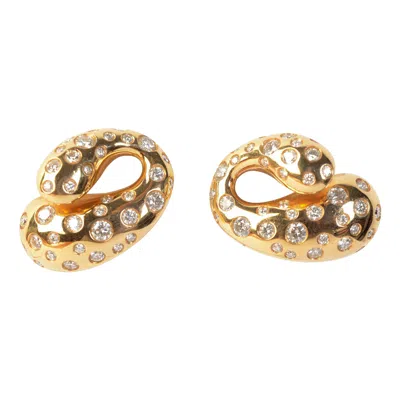 Pre-owned De Grisogono Gold And Diamond Earrings In Multi