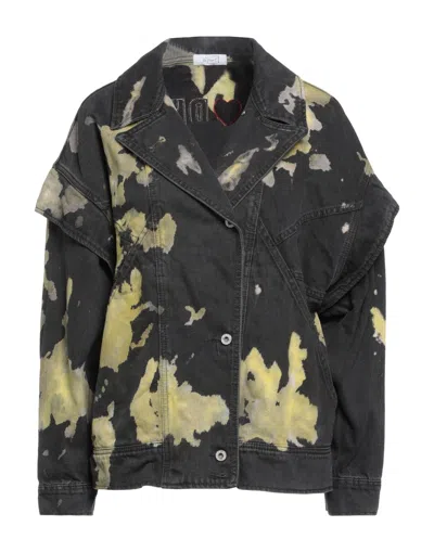 De' Hart Denim Outerwear In Black