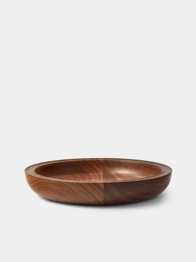 De Jong & Co Hand-turned Walnut Serving Bowl  Abask Luxury Gift