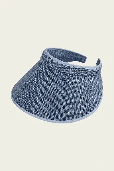 De La Heart The Visor In Denim In Blue