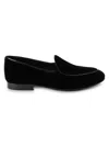 De La Rentis Men's Apron Toe Smoking Slippers In Black