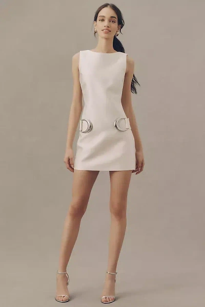 De La Vali Ayda Mini Dress In White