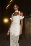 De La Vali Belleza Maxi Dress In White