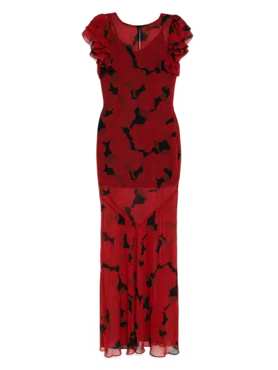 DE LA VALI BOUGAINVILLEA MAXI DRESS