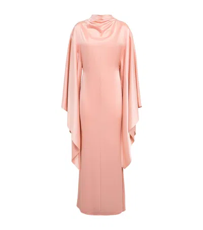 De La Vali Dedalo Maxi Dress In Pink