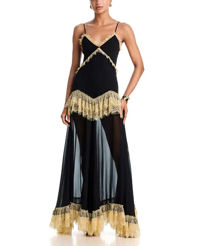 De La Vali Estela Maxi Dress In Black