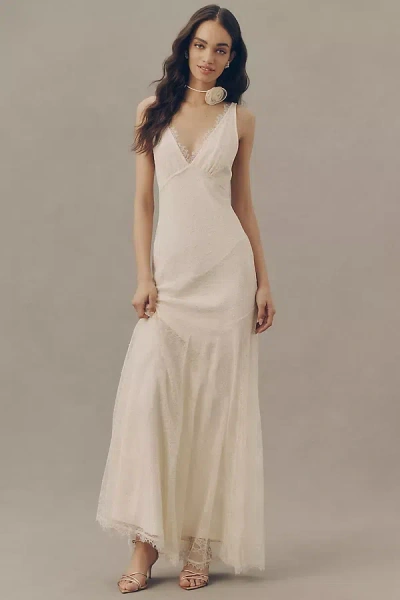De La Vali Exclusive:  Adolphus Maxi Dress In Neutral