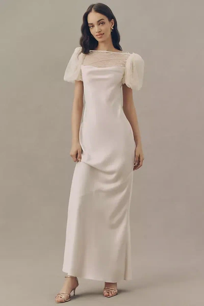 De La Vali Exclusive:  Percival Maxi Dress In White