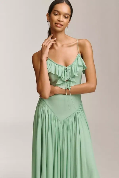 De La Vali Harmattan Sleeveless Midi Dress In Green