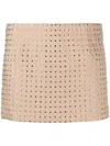 De La Vali Isidora Crystal-embellished Miniskirt In Neutrals