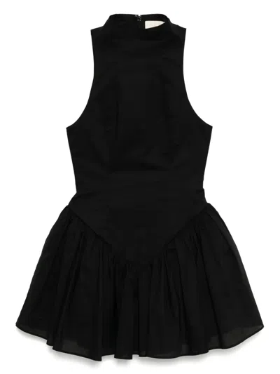 De La Vali Lusiva Mini Dress In Black