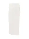 De La Vali Side Lace-up Midi Skirt
