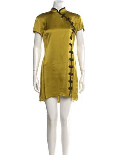 Pre-owned De La Vali Mini Dress In Multi