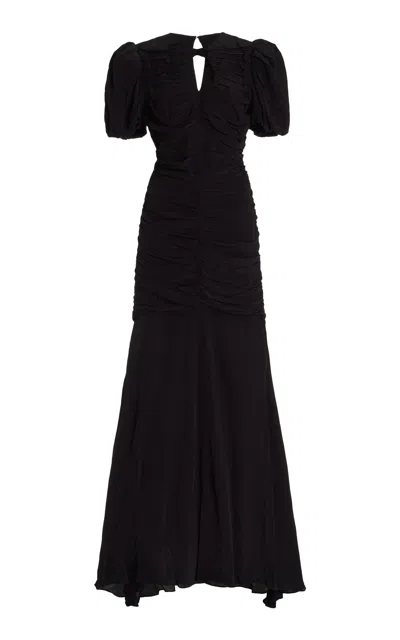 De La Vali Olympia Maxi Dress In Black