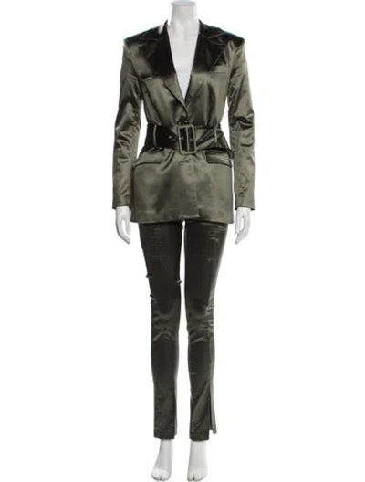 Pre-owned De La Vali Pantsuit In Green