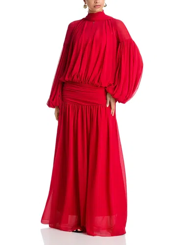 De La Vali Solana Maxi Dress In Red