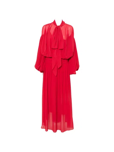 De La Vali Solana Maxi Dress In Red