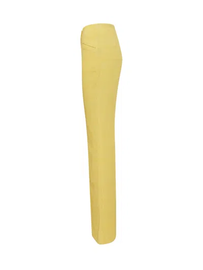 De La Vali Stylish Trousers For The Modern Fashionista In Giallo/paglia