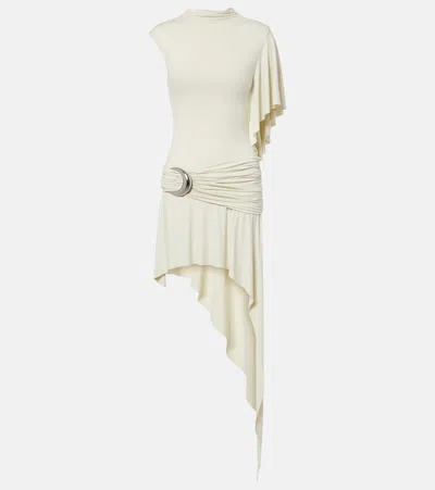 De La Vali Titan Jersey Minidress In Green