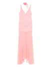 De La Vali Viaje Maxi Dress In Pink
