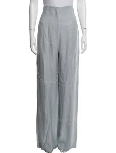 Pre-owned De La Vali Wide Leg Pants In Grey