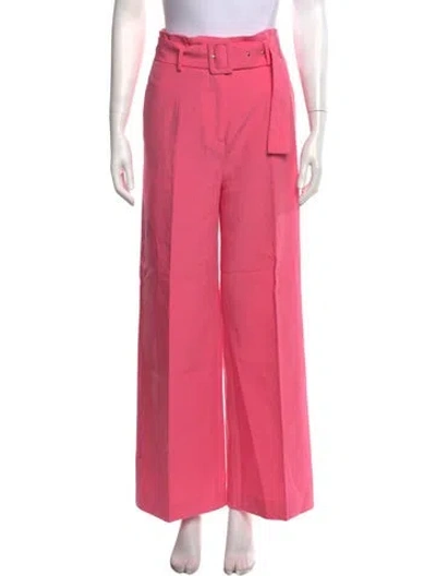 Pre-owned De La Vali Wide Leg Pants In Pink