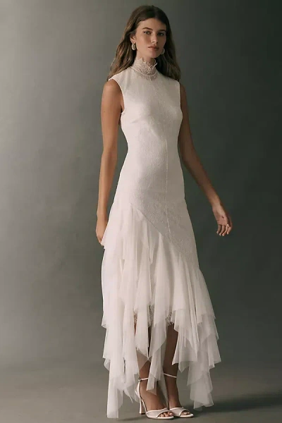 De La Vali X Anthropologie Weddings Morwen Maxi Dress In White