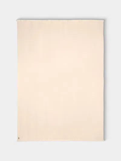 De Le Cuona Herringbone Cashmere Throw (78.5in/2m) In Neutral