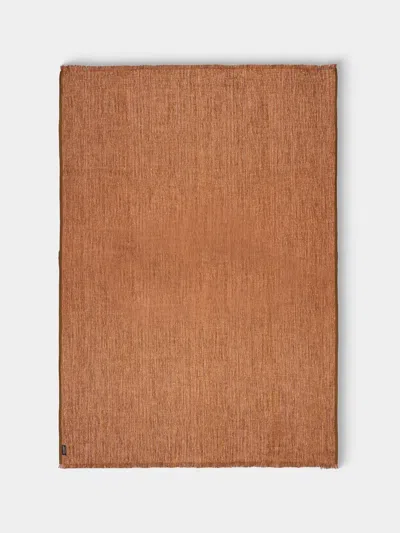 De Le Cuona Tribal Linen And Wool Throw (78.5in/2m) In Brown