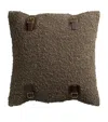 De Le Cuona Wool-linen Attenborough Buckle Cushion