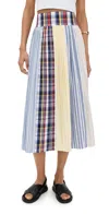 De Loreta Aire Skirt Mix Lines In Mix Lines