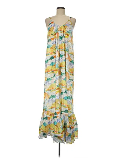 Pre-owned De Loreta Casual Dress In Yellow