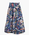 De Loreta Clavel Skirt Jaleo Azul In Navy Multi